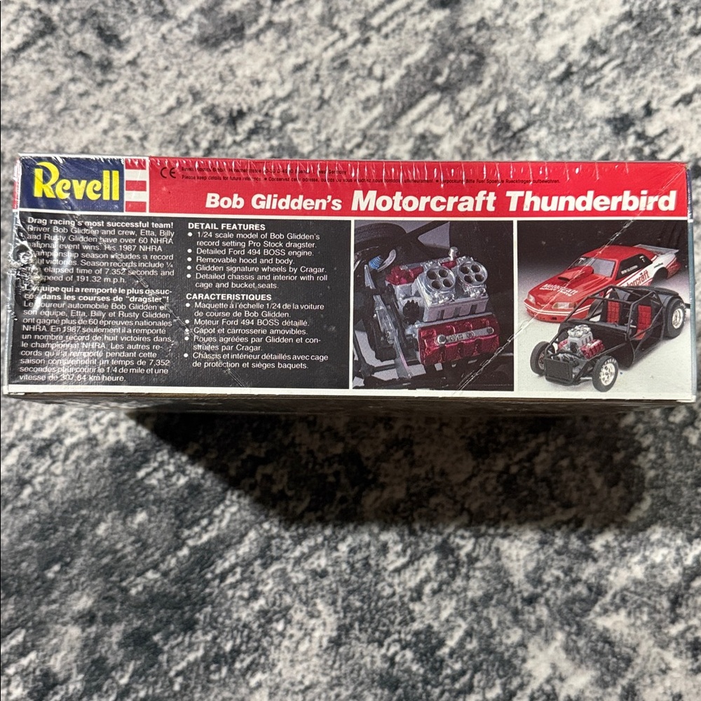 New Sealed Revell Bob Glidden’s Motorcraft Thunderbird Model Kit - Picture 3 of 3